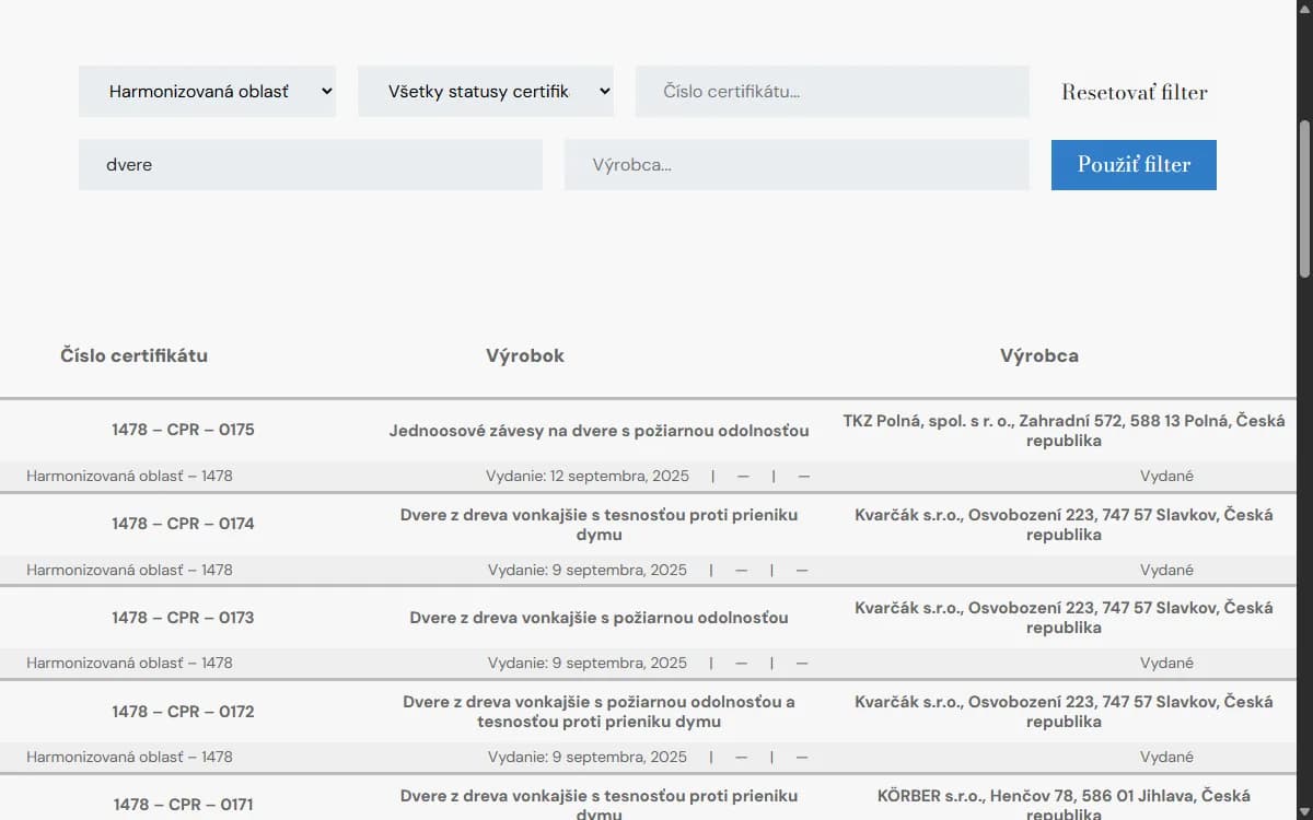Web Lignotesting (lignotesting.sk) na počítači